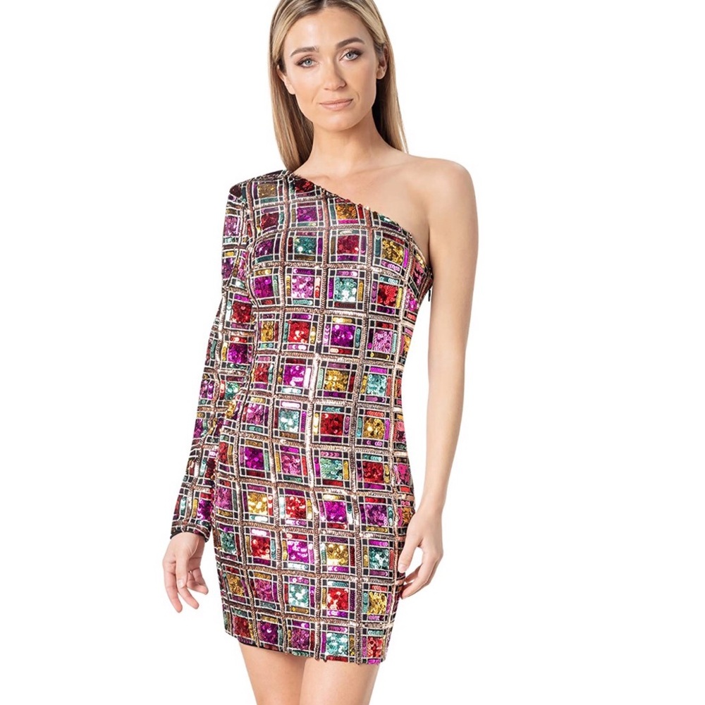 Gorgeous dress the population dress size small.
